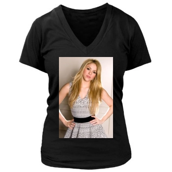 Shakira Women's Deep V-Neck TShirt