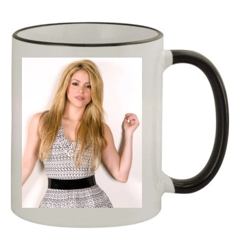 Shakira 11oz Colored Rim & Handle Mug