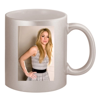 Shakira 11oz Metallic Silver Mug