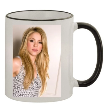 Shakira 11oz Colored Rim & Handle Mug