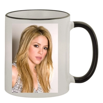 Shakira 11oz Colored Rim & Handle Mug