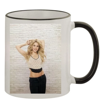 Shakira 11oz Colored Rim & Handle Mug