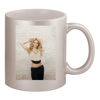 Shakira 11oz Metallic Silver Mug