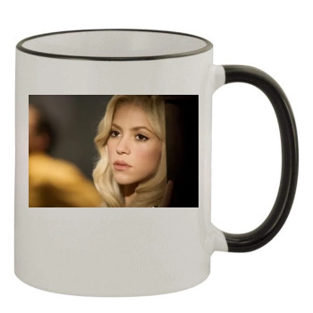 Shakira 11oz Colored Rim & Handle Mug