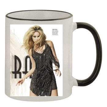 Shakira 11oz Colored Rim & Handle Mug