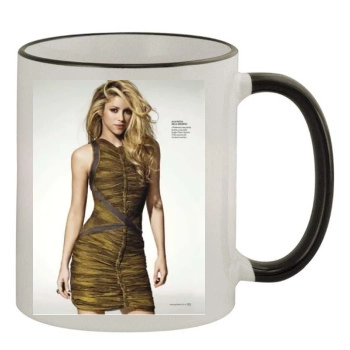 Shakira 11oz Colored Rim & Handle Mug