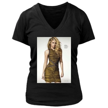 Shakira Women's Deep V-Neck TShirt