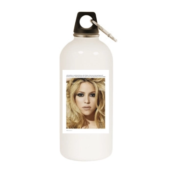 Shakira White Water Bottle With Carabiner