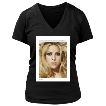 Shakira Women's Deep V-Neck TShirt