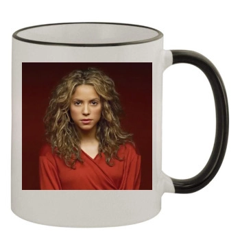 Shakira 11oz Colored Rim & Handle Mug