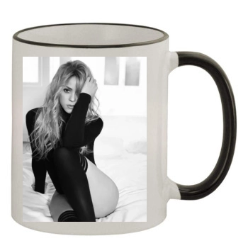 Shakira 11oz Colored Rim & Handle Mug