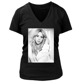 Shakira Women's Deep V-Neck TShirt