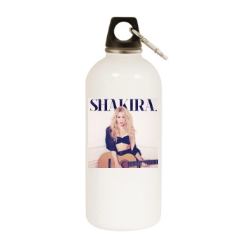 Shakira White Water Bottle With Carabiner