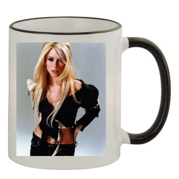 Shakira 11oz Colored Rim & Handle Mug