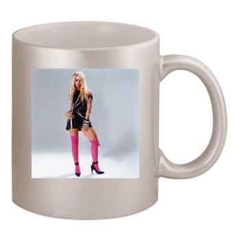 Shakira 11oz Metallic Silver Mug