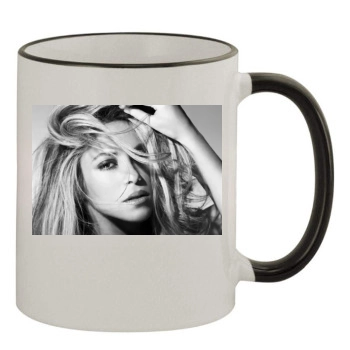 Shakira 11oz Colored Rim & Handle Mug