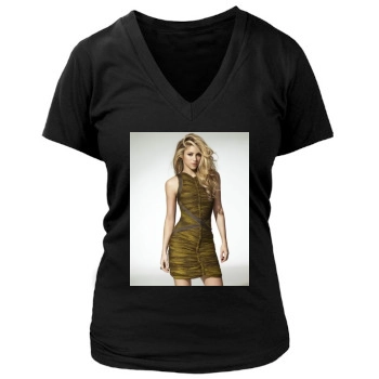 Shakira Women's Deep V-Neck TShirt