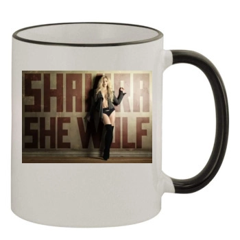 Shakira 11oz Colored Rim & Handle Mug