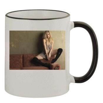 Shakira 11oz Colored Rim & Handle Mug