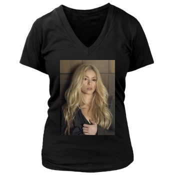 Shakira Women's Deep V-Neck TShirt