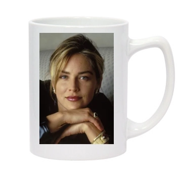 Sharon Stone 14oz White Statesman Mug