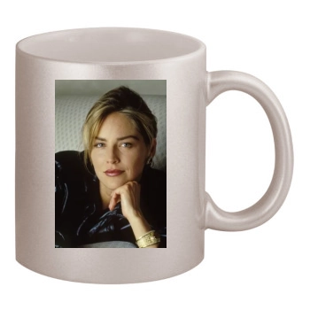 Sharon Stone 11oz Metallic Silver Mug