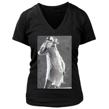 Sharon Stone Women's Deep V-Neck TShirt