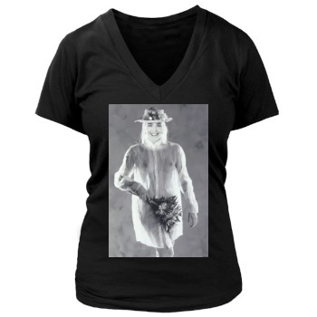 Sharon Stone Women's Deep V-Neck TShirt