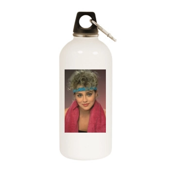 Sharon Stone White Water Bottle With Carabiner