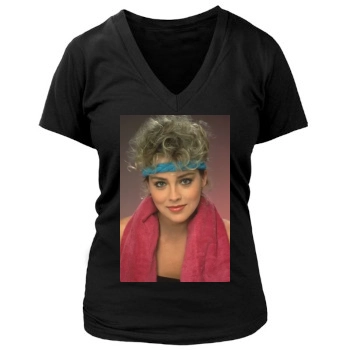 Sharon Stone Women's Deep V-Neck TShirt