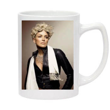 Sharon Stone 14oz White Statesman Mug