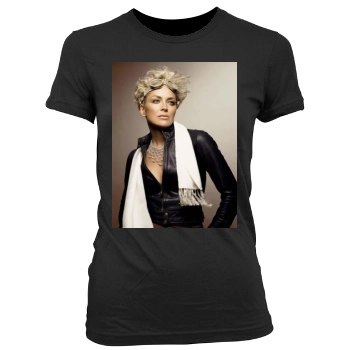 Sharon Stone Women's Junior Cut Crewneck T-Shirt