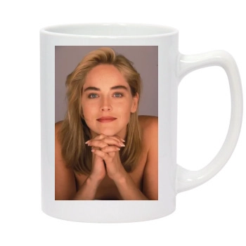 Sharon Stone 14oz White Statesman Mug