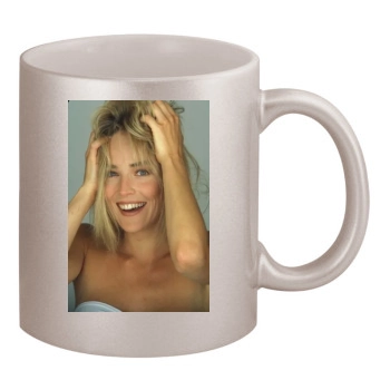 Sharon Stone 11oz Metallic Silver Mug