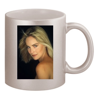 Sharon Stone 11oz Metallic Silver Mug