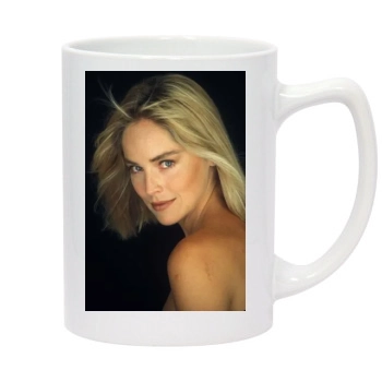 Sharon Stone 14oz White Statesman Mug