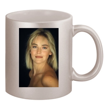 Sharon Stone 11oz Metallic Silver Mug