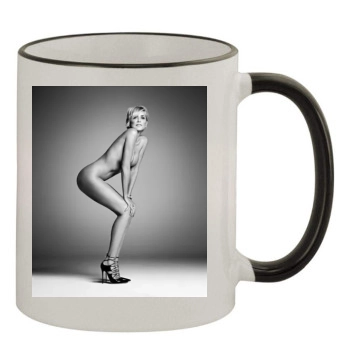 Sharon Stone 11oz Colored Rim & Handle Mug