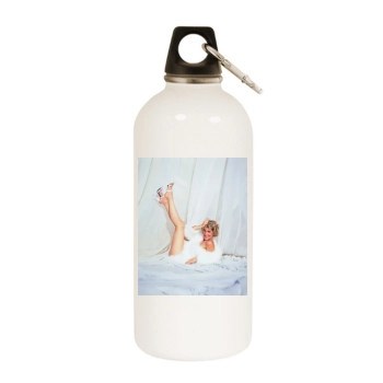 Sharon Stone White Water Bottle With Carabiner