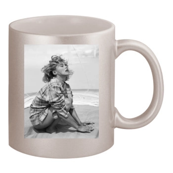 Sharon Stone 11oz Metallic Silver Mug