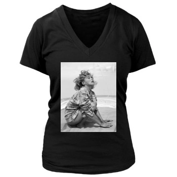 Sharon Stone Women's Deep V-Neck TShirt