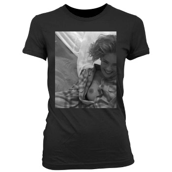 Sharon Stone Women's Junior Cut Crewneck T-Shirt