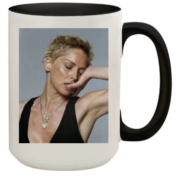 Sharon Stone 15oz Colored Inner & Handle Mug