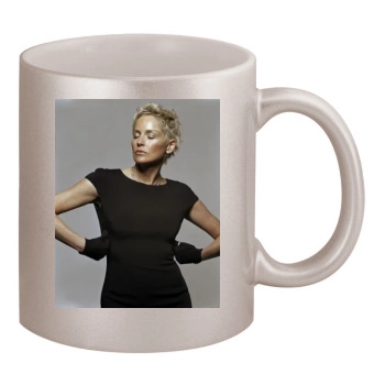 Sharon Stone 11oz Metallic Silver Mug