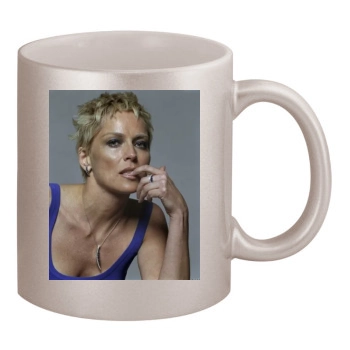 Sharon Stone 11oz Metallic Silver Mug