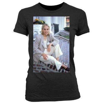 Sharon Stone Women's Junior Cut Crewneck T-Shirt