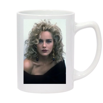 Sharon Stone 14oz White Statesman Mug