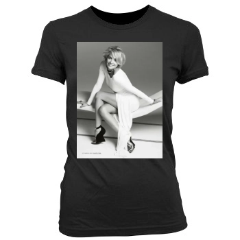 Sharon Stone Women's Junior Cut Crewneck T-Shirt