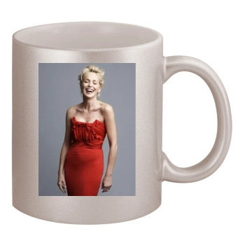 Sharon Stone 11oz Metallic Silver Mug