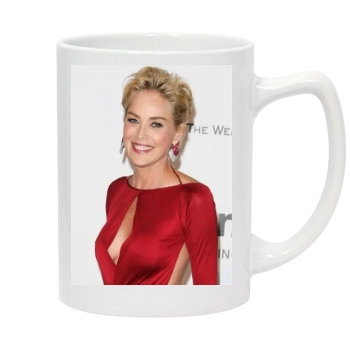 Sharon Stone 14oz White Statesman Mug